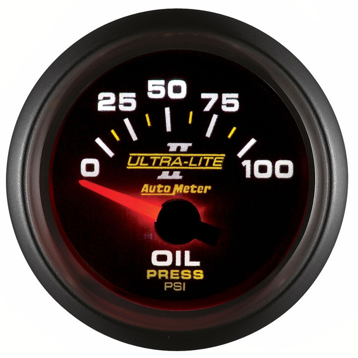 AutoMeter 2-1/16" OIL PRESSURE, 0-100 PSI, AIR-CORE, ULTRA-LITE II