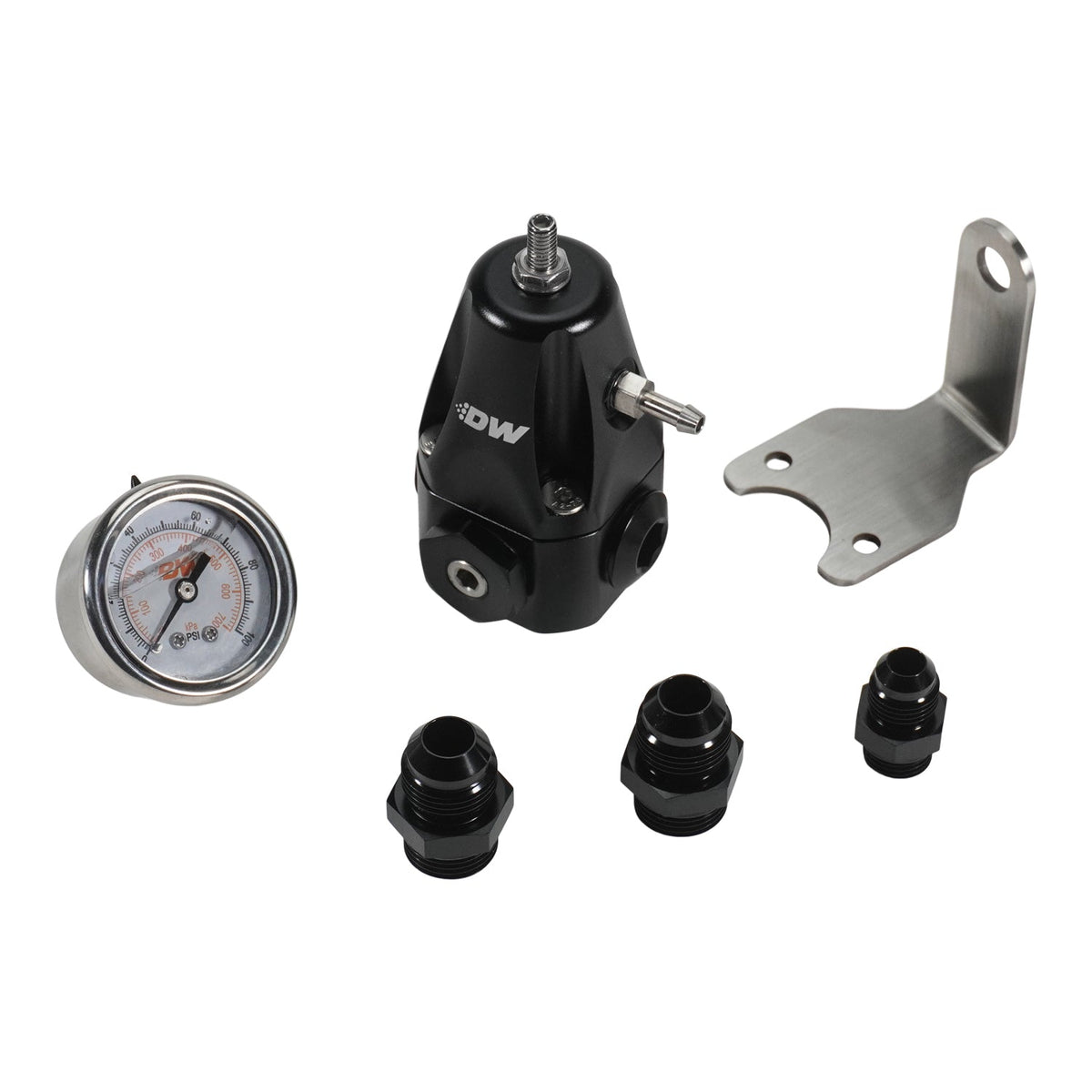 DeatschWerks DWR1000 AFPR + pressure gauge + 8AN & 6AN fittings