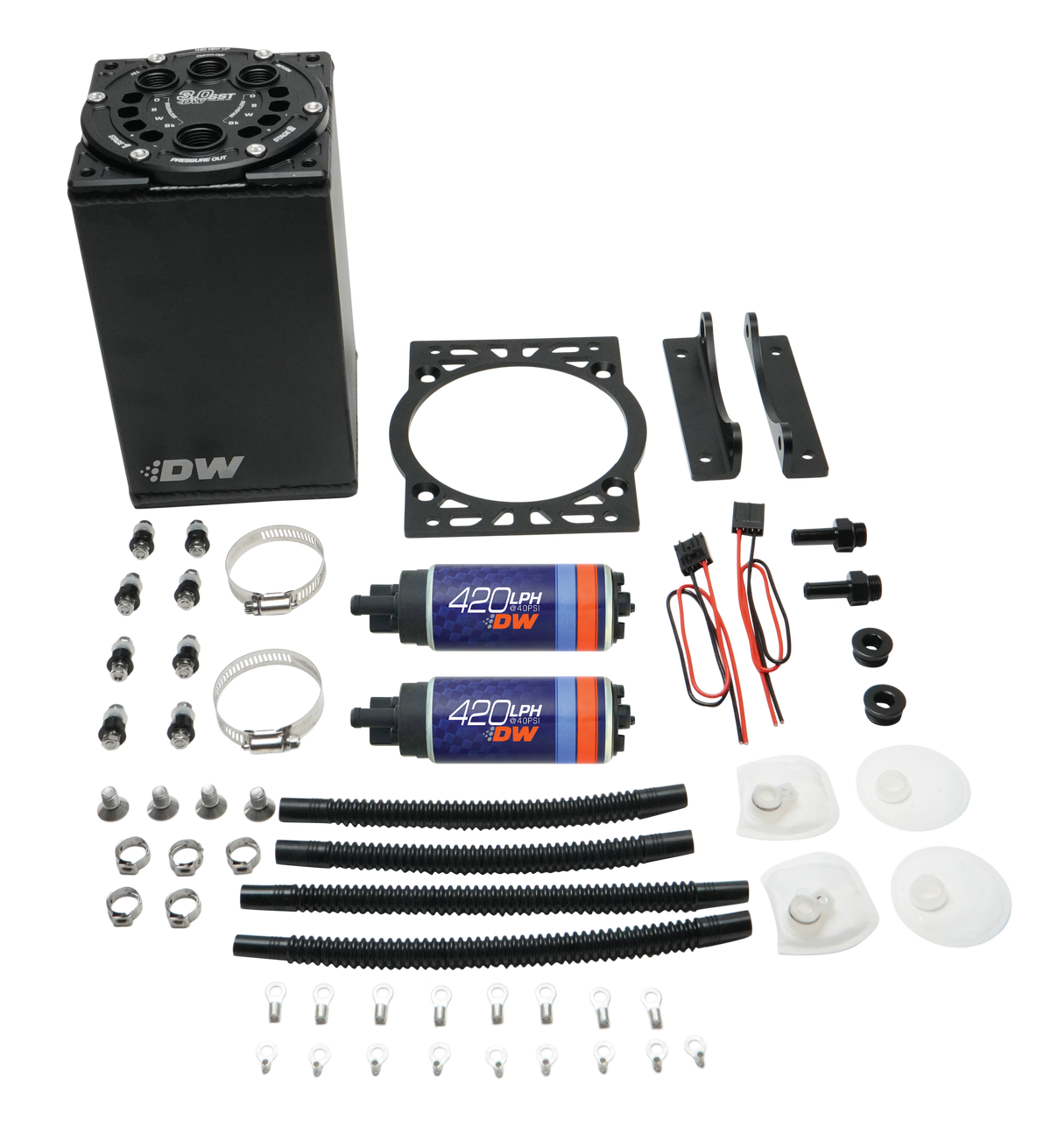DeatschWerks 3.0L Surge Tank w/ Dual DW420 Pumps
