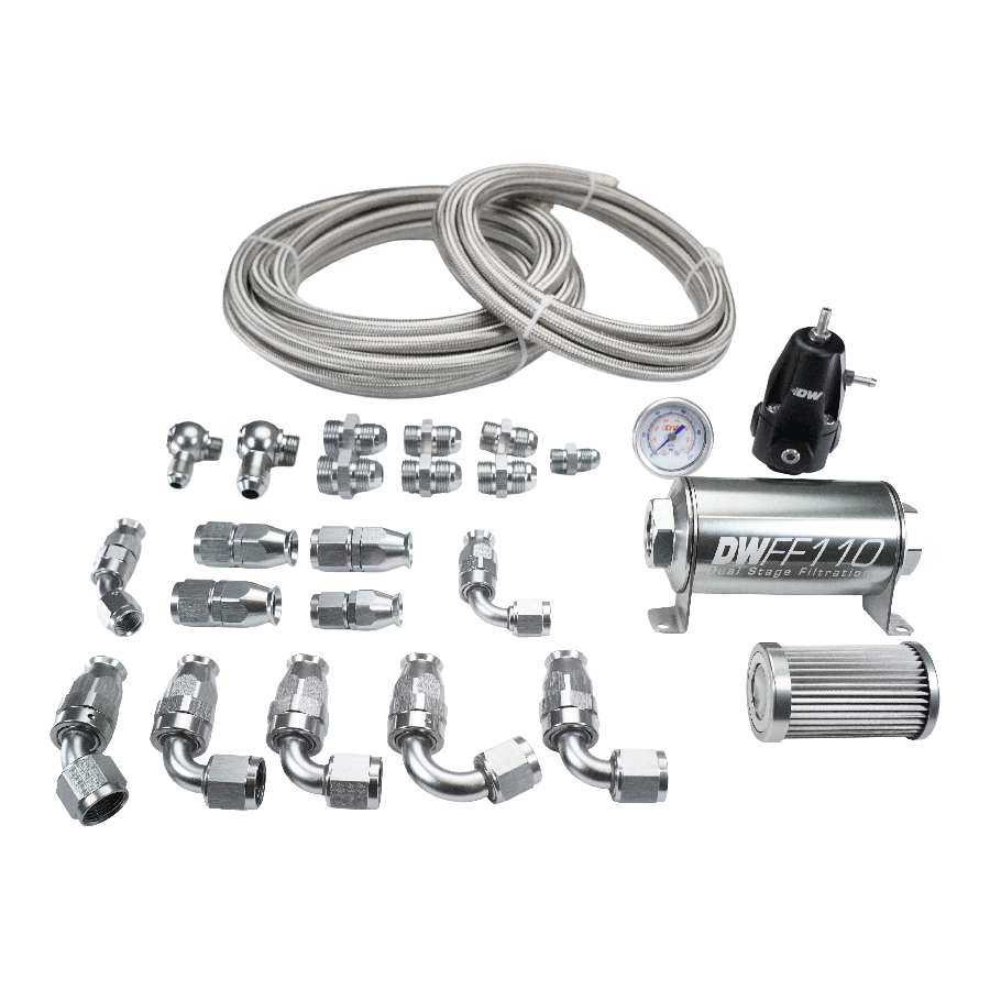 DeatschWerks X2 Pump Hanger PTFE Plumbing Kit for Honda/Acura Civic/Integra EG/EK9/DC2