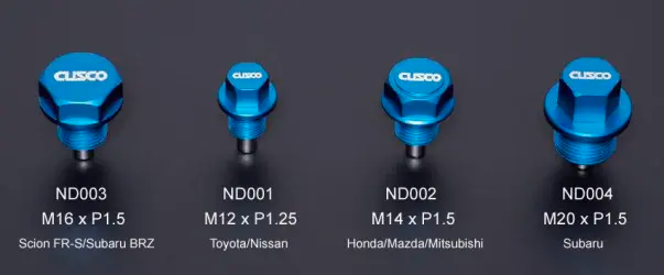 Cusco Neodium Magnetic Oil Drain Plug Aluminum, with Gasket, M20 x P1.5mm