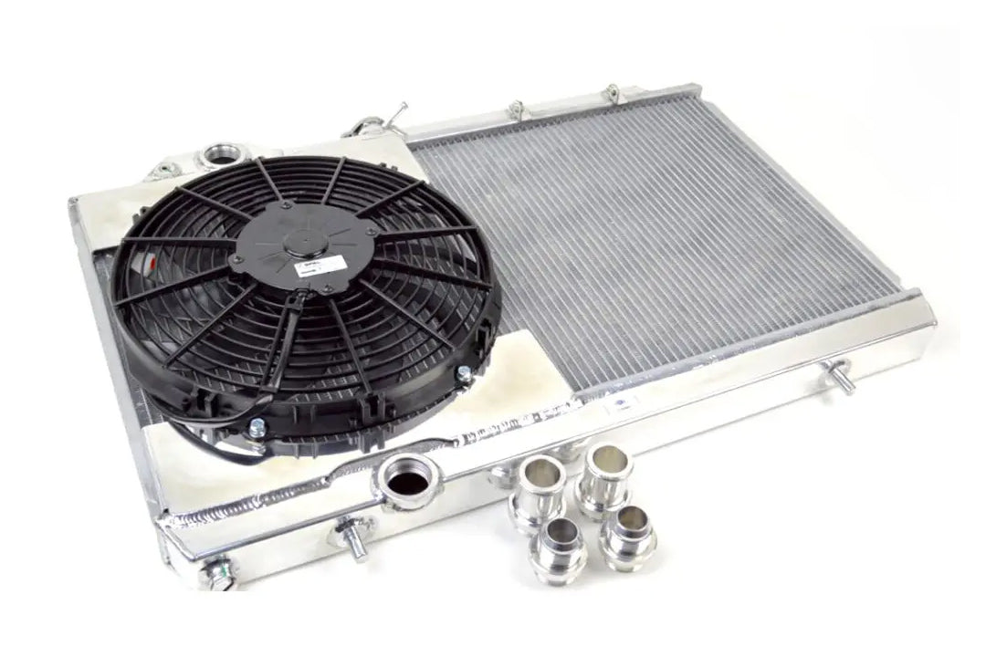 CSF 8/9 Full Size Slim All-Aluminum Radiator w/ 12in SPAL Fan for Mitsubishi Lancer Evolution VII-IX CT9A