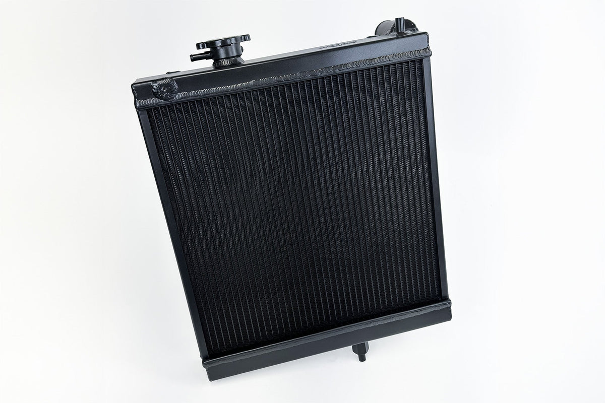 CSF 8/9 High-Performance All-Aluminum Half Radiator - Black for Mitsubishi Lancer Evolution VII-IX CT9A