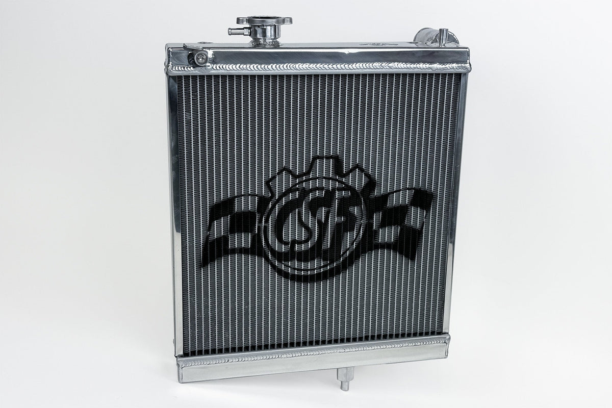CSF 8/9 High-Performance All-Aluminum Half Radiator - Silver for Mitsubishi Lancer Evolution VII-IX CT9A