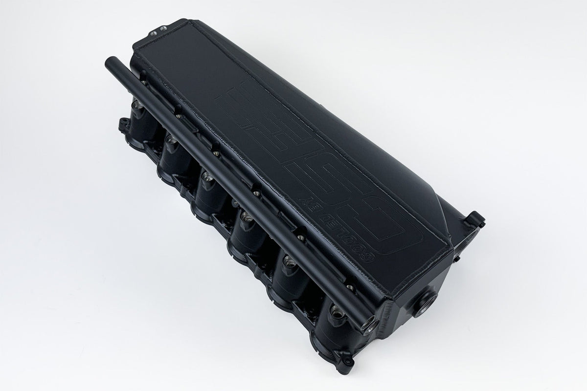 CSF BMW Gen 2 B58 Race X Charge Air Cooler Manifold - Thermal Dispersion Black for Toyota GR Supra/Supra A90