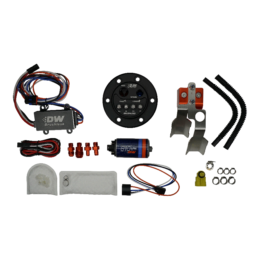 DeatschWerks X2 Fuel Pump Hanger w/DW810 Brushless Fuel pump and 2-speed controller for Honda/Acura Civic/Integra EG/EK9/DC2