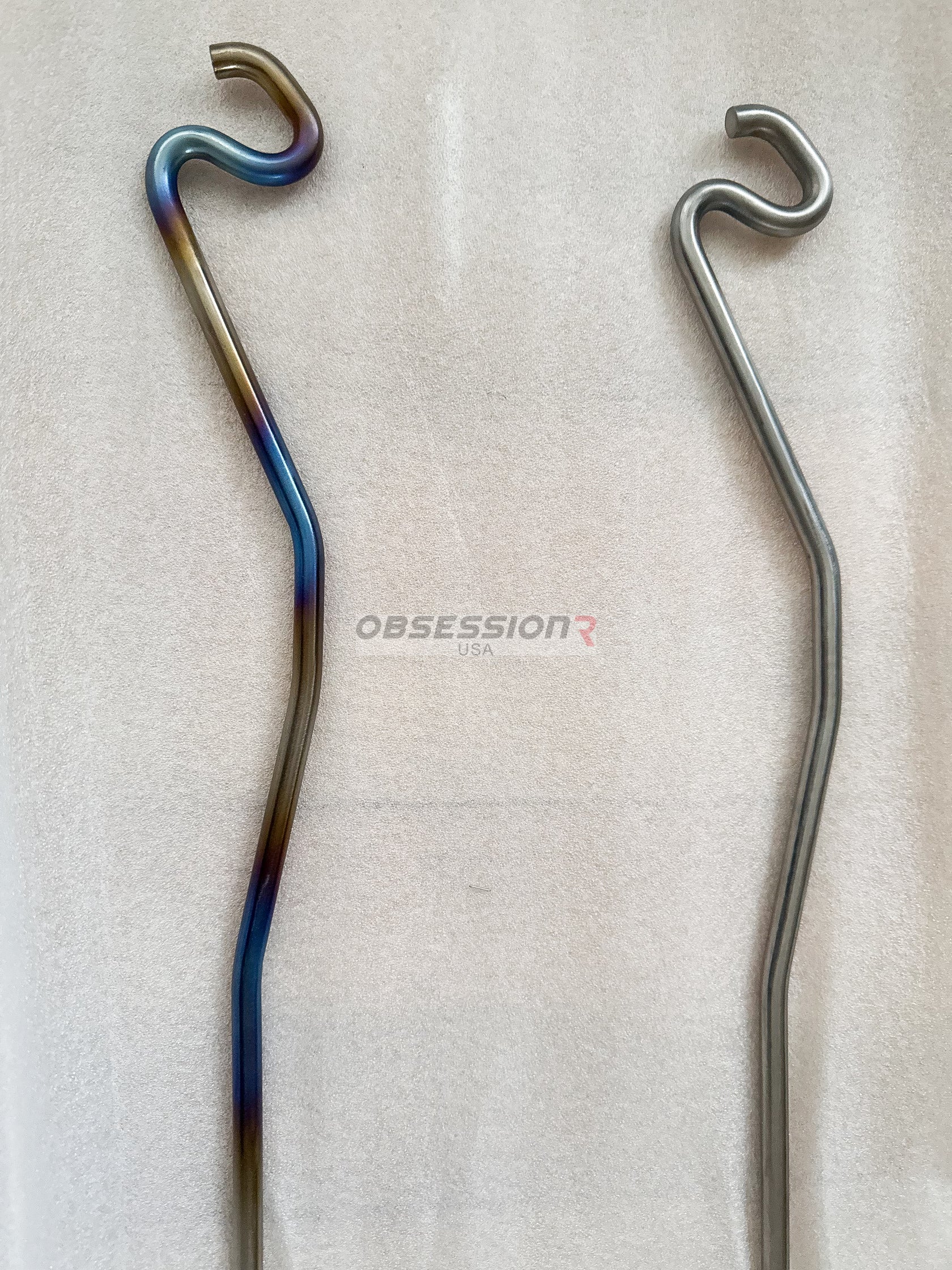 Obsession R USA Titanium Hood Prop Nissan Skyline BNR34 GTR / Polished / Burnt