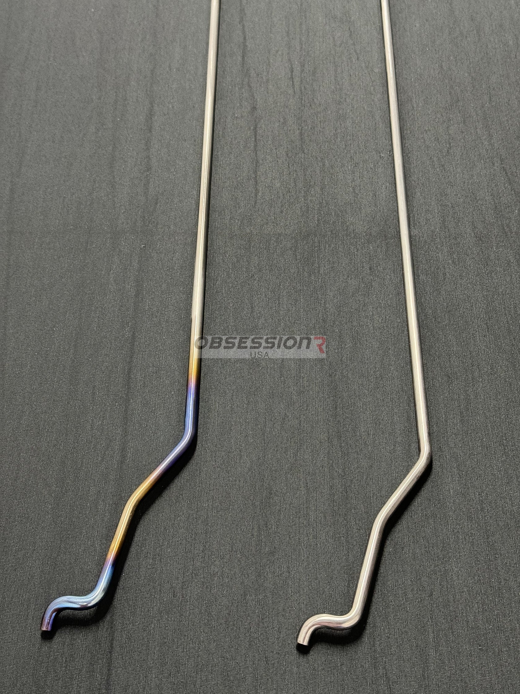Obsession R USA Titanium Hood Prop Nissan Skyline BNR34 GTR / Polished / Burnt