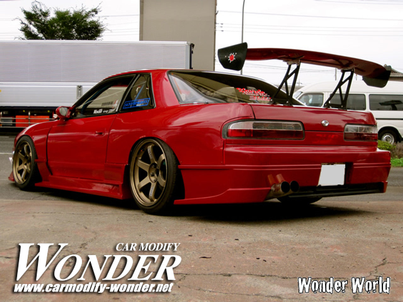 Car Modify Wonder Glare Rear Bumper for Silvia (89-95 S13)