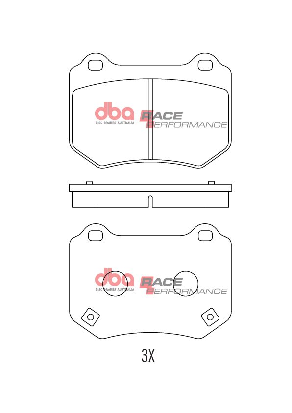 DBA Rear Performance Brake Pads DB15007 for Subaru WRX STI VAB (2014-2021)