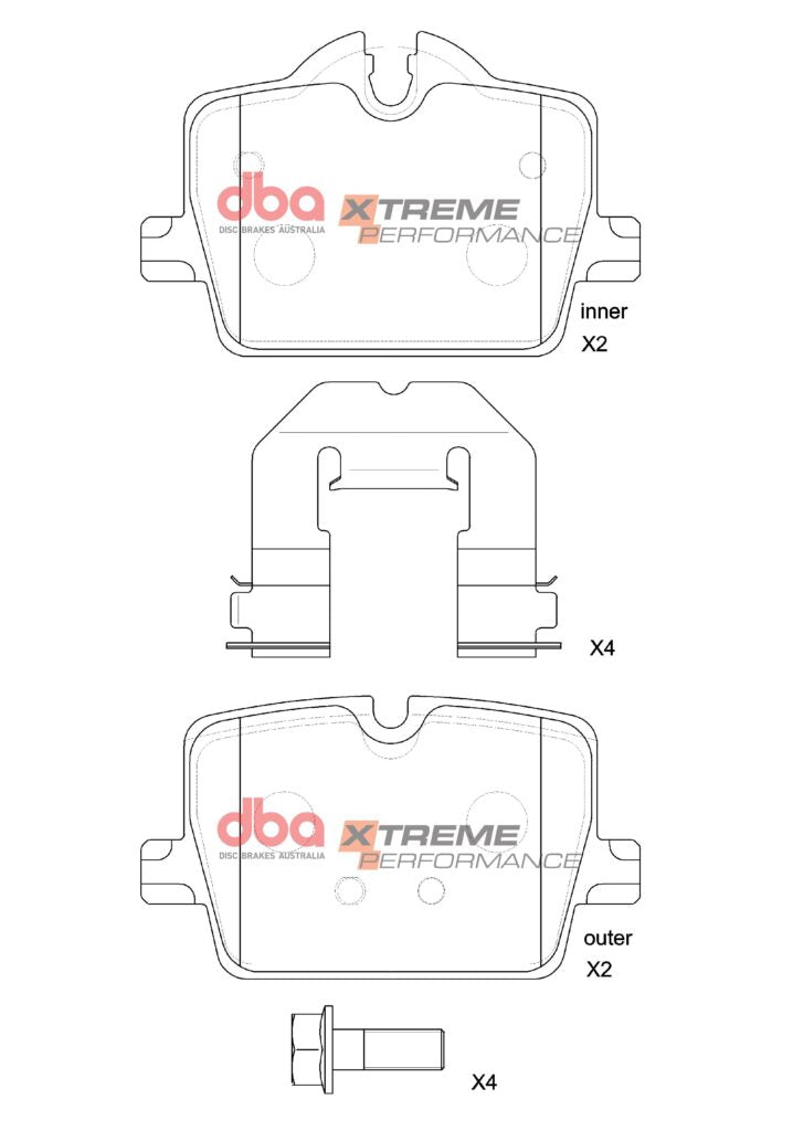 DBA Rear Performance Brake Pads DB15190 for Toyota GR Supra A90 (2019+)