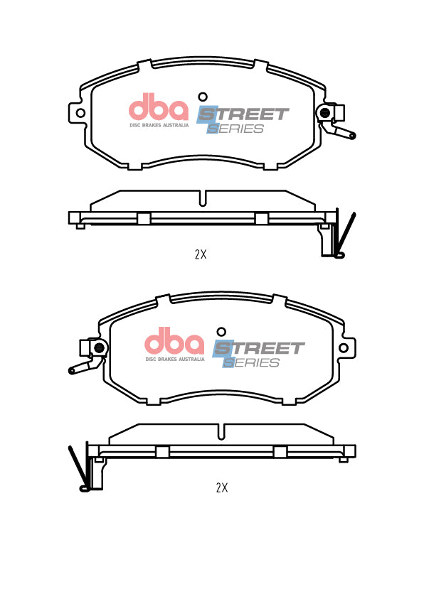 DBA Front Performance Brake Pads DB15309 for Toyota GR86 / 86 ZN8/ZN6 (2021+, 2012-2021)