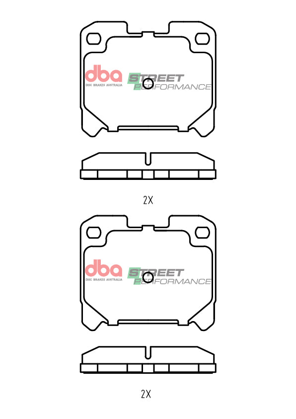 DBA Rear Performance Brake Pads DB15311 for Toyota Supra JZA80 (1993-2002)