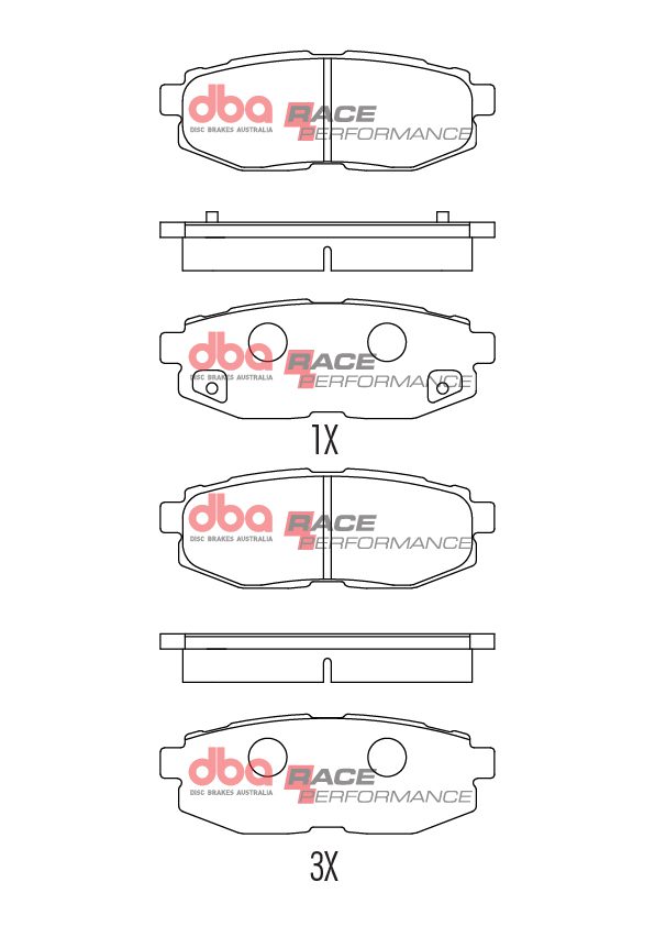 DBA Rear Performance Brake Pads DB1789 for Toyota/Subaru GR86 / 86 / WRX STI ZN8/ZN6/VAB (2021+, 2012-2021, 2014-2021)