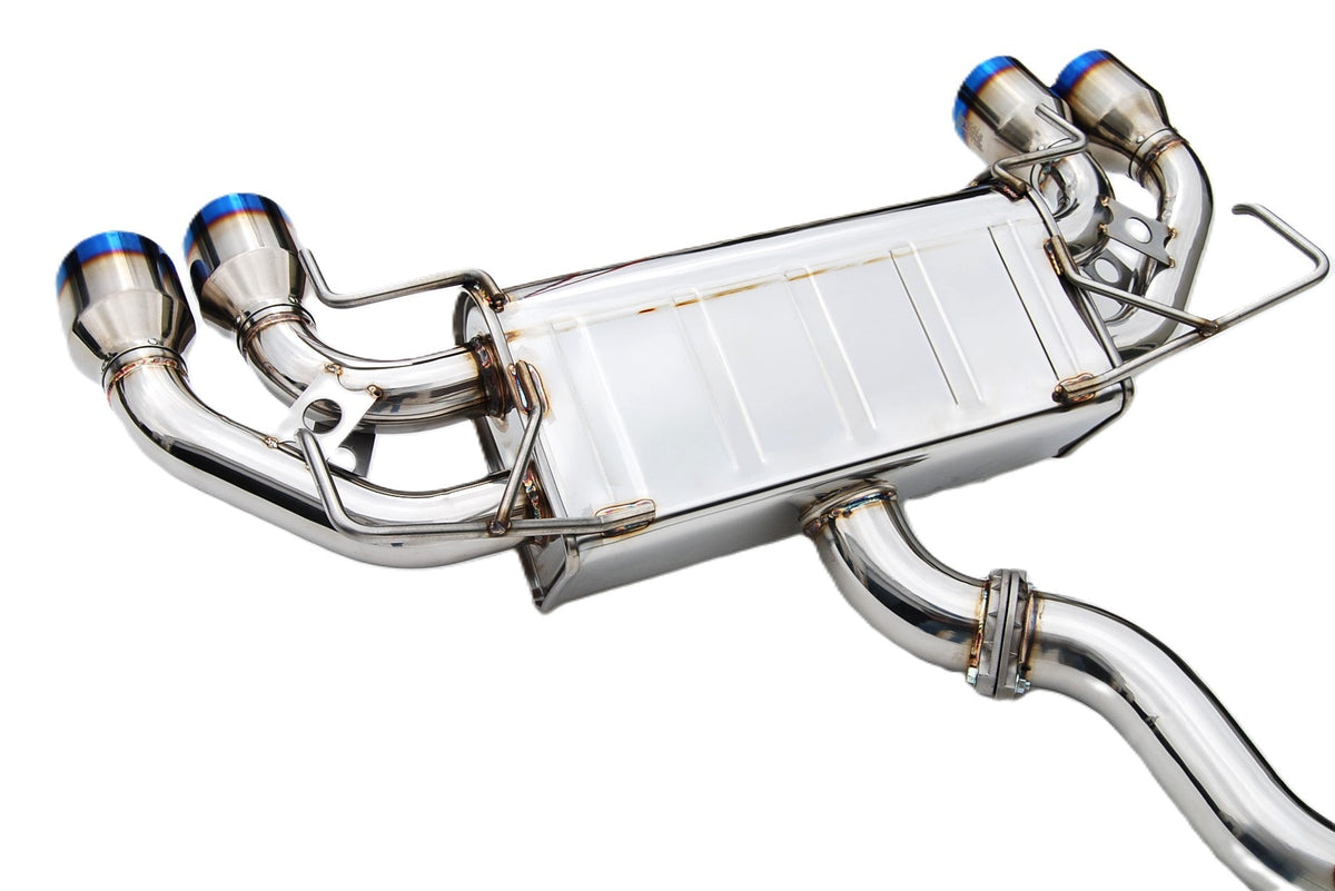 Invidia 08-14 Subaru STI 11-14 WRX Hatchback Q300 Quad Titanium tip Cat-back Exhaust for Subaru WRX/STI GRB/GVB (2011-2014)
