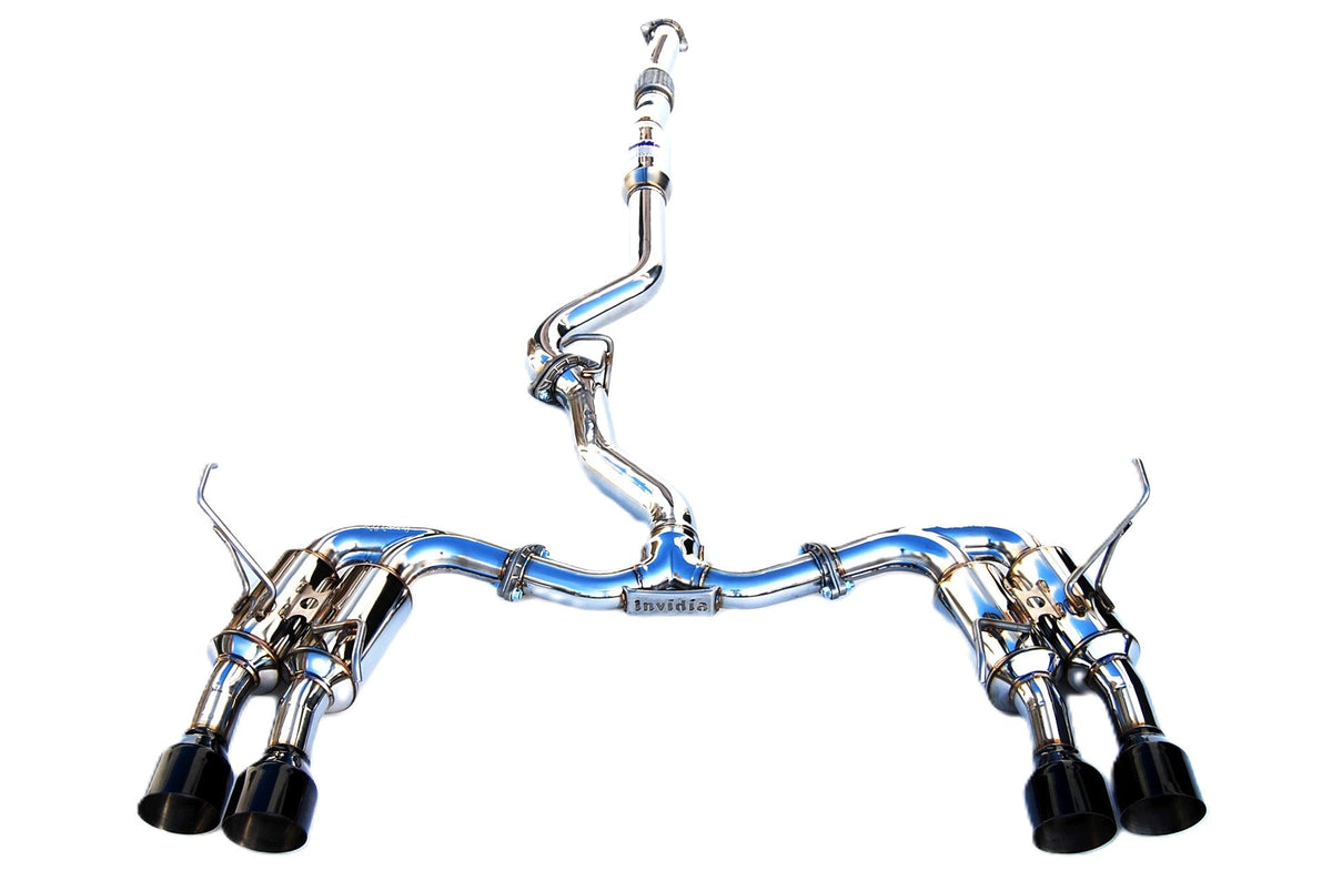 Invidia Gemini R400 Single Layer Black tip Cat-back Exhaust for Subaru WRX/STI GRB/GVB/VAB (2011-2021)
