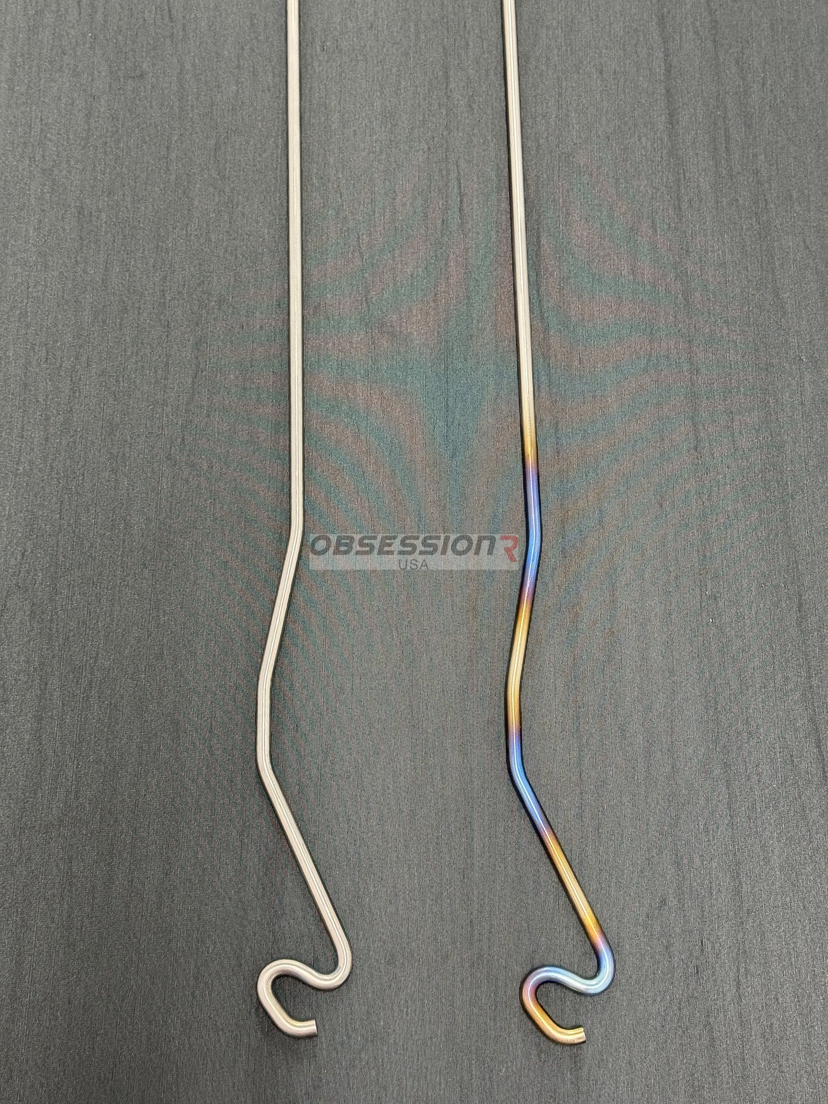 Obsession R USA Titanium Hood Prop Nissan Skyline BNR34 GTR / Polished / Burnt
