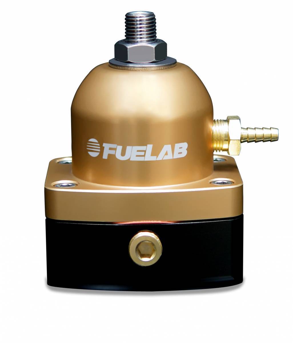 Fuelab Mini Fuel Pressure Regulator 6AN In/6AN Out Standard Seat EFI 25-90 PSID
