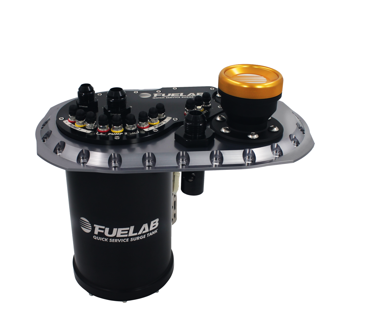 Fuelab 62810-0 Quick Service Surge Tank (QSST) 2.0 - Titanium