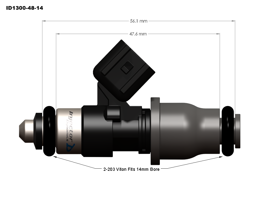 Injector Dynamics ID1300-XDS Fuel Injector Set of 6 for Nissan 300ZX Z32 (1990-1996) (1300.60.11.14.6)