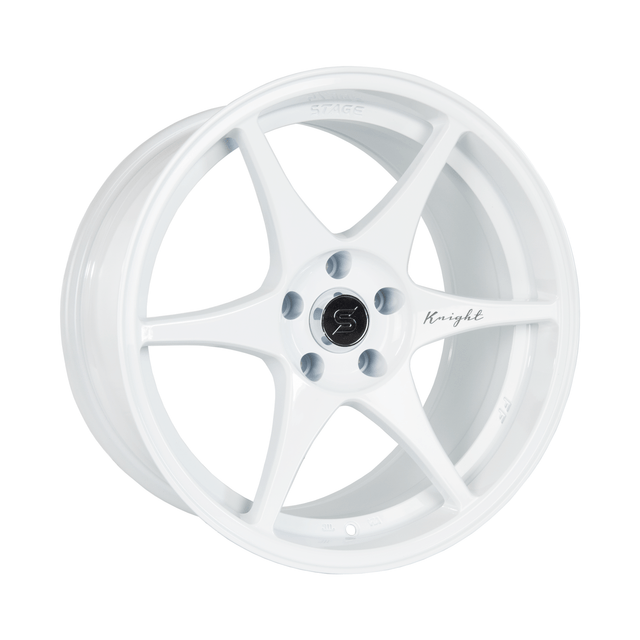 Stage Wheels Knight 17x9 +10mm 5x120 CB: 74.1 Color: White