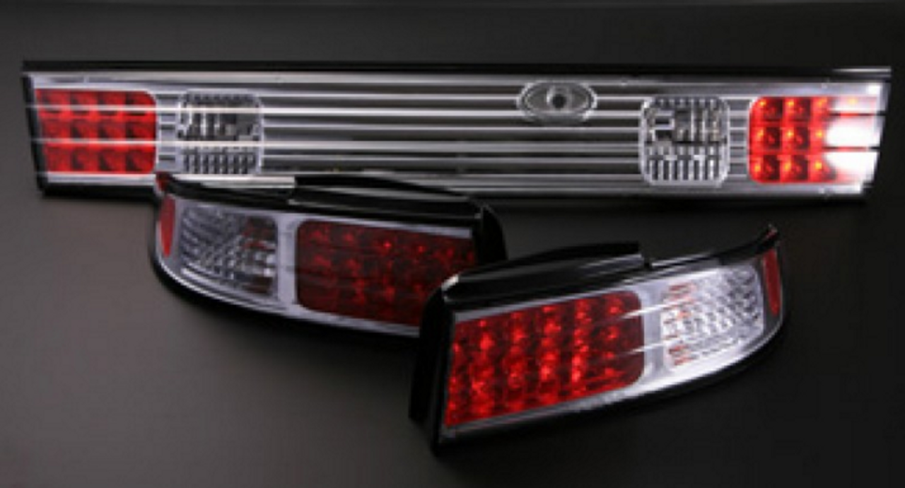 D-MAX LED Chrome Tail Lights (95-98 S14)
