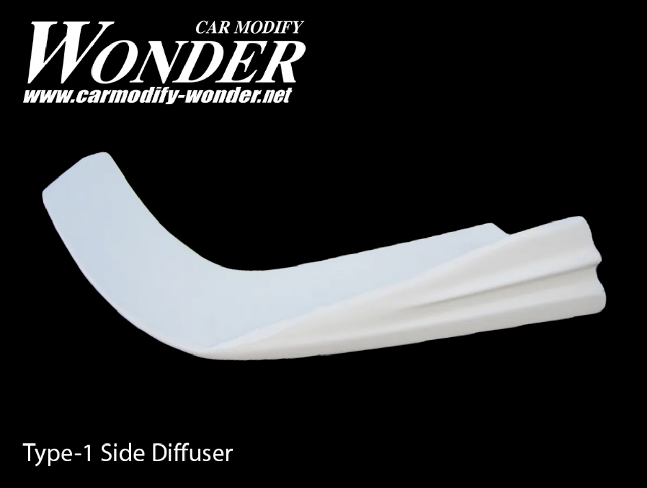 Car Modify Wonder Glare Front Bumper Diffuser Type Side 1