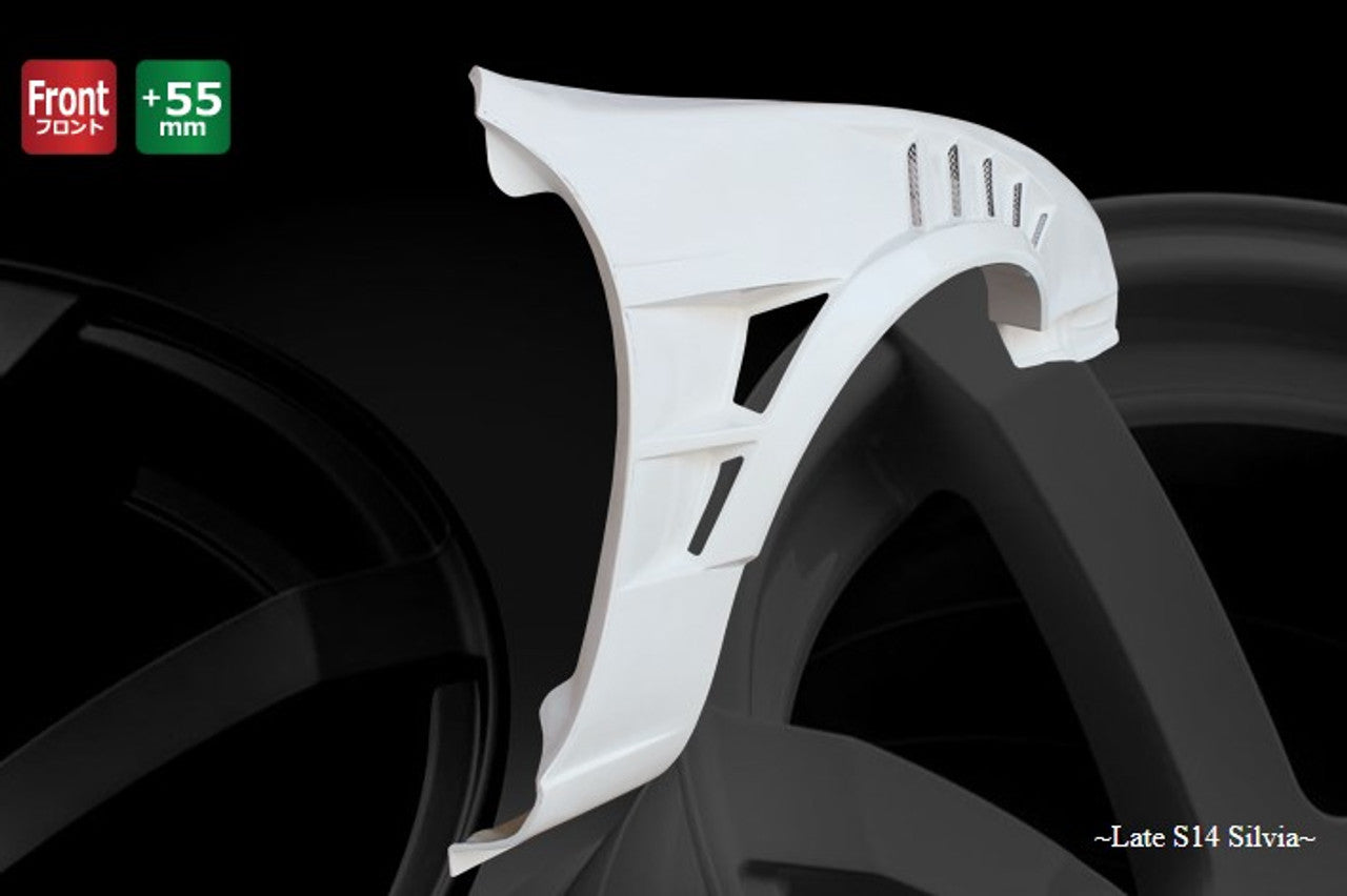 Origin Lab All Year Shark Era +55mm Front Fenders for Kouki (96-98 S14)