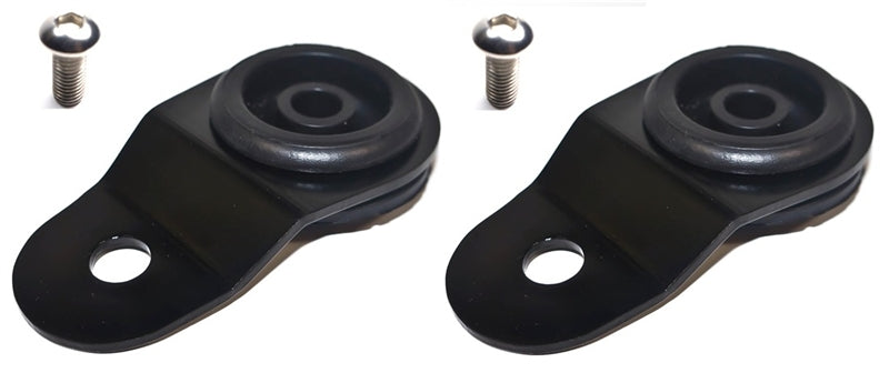 Torque Solution Radiator Mount Combo w/ Inserts (Black) : Mitsubishi Evolution 7/8/9 for Mitsubishi Lancer Evolution VII-IX CT9A (2001)