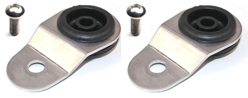 Torque Solution Radiator Mount Combo w/ Inserts (Silver) : Mitsubishi Evolution 7/8/9 for Mitsubishi Lancer Evolution VII-IX CT9A (2001)