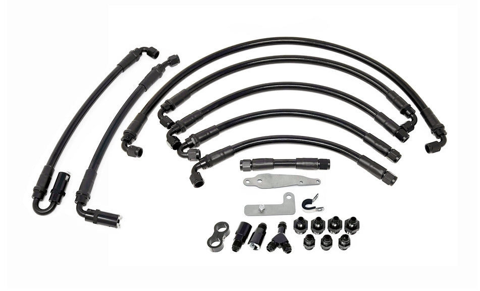 Torque Solution PTFE Fuel Line Kit w/ Flex Fuel: Subaru WRX STI 08-21 / WRX 08-14 for Subaru WRX/STI GRB/GVB/VAB (2008-2021)