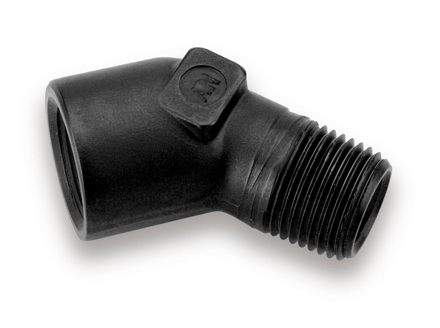 AEM Earl's 45 Degree Elbow Female 1/8" NPT to Male 1/8" NPT