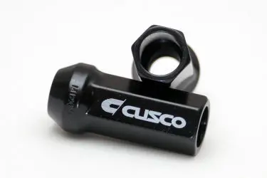 Cusco Lug Nut Set, Set of 16 pcs. Open-End type for Long Wheel Stud Bolt, Black, Material: Chromium Molybdenum SCM435 Steel [00B 738 12516B]