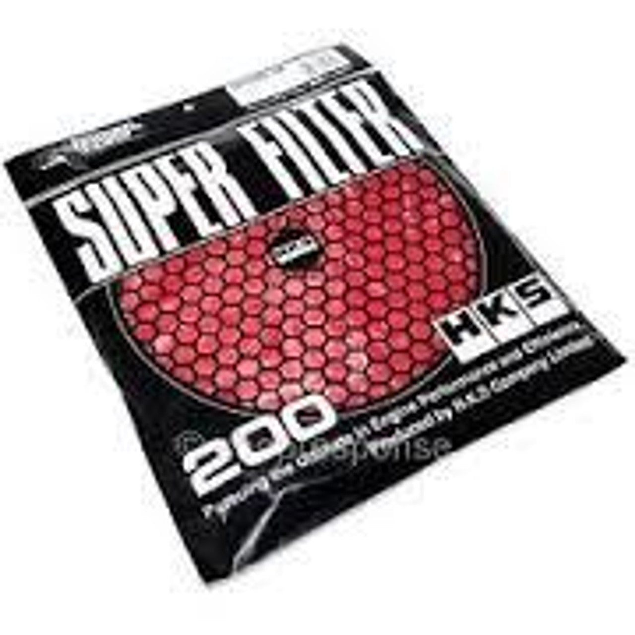 HKS 2 Layer Wet Replacement Filter Element - 200mm Red