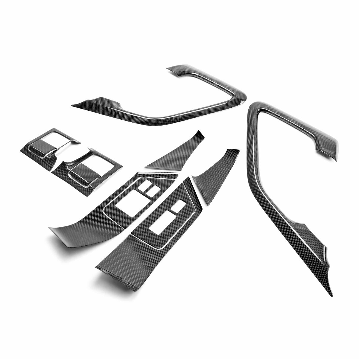 Seibon Carbon fiber interior door trim set for Nissan GT-R R35 (2009-2016)