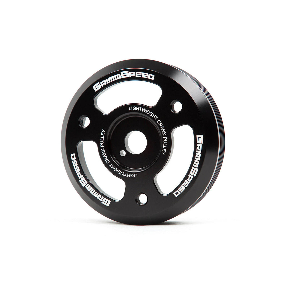 GrimmSpeed Lightweight Crank Pulley - Black - 2015-21 Subaru WRX, 2013-21 Subaru BRZ for Subaru/Toyota BRZ/86/WRX/STI ZN6/VAB (2013-2021)