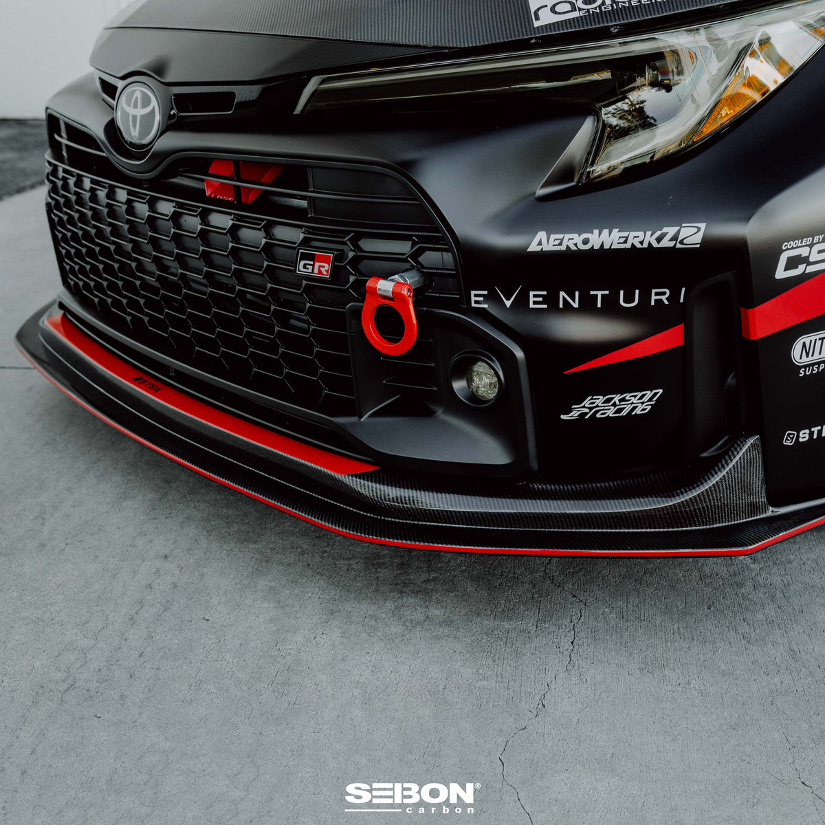 Seibon MB-Style Carbon Fiber Front Lip for Toyota GR Corolla (2023-2024)