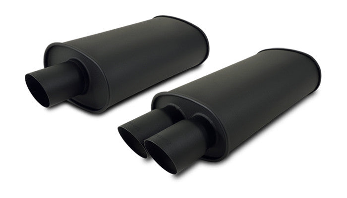 Vibrant Flat Black Universal Mufflers