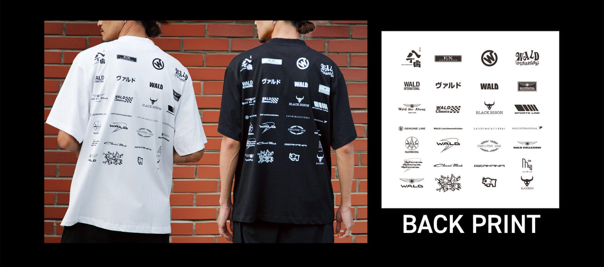 WALD Official Goods: WALD Logo Double Sided Print T-Shirt