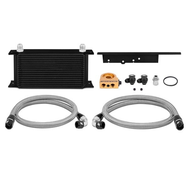 Mishimoto Oil Cooler Kit, Black, Thermostatic for Nissan 350Z Z33 (2003-2009)