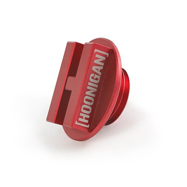 Mishimoto Oil Filler Cap, Hoonigan, Red for Mazda MX-5 Miata/RX-8 NB/NA/SE3P (1999-2005, 1993-1997, 1999-2003)