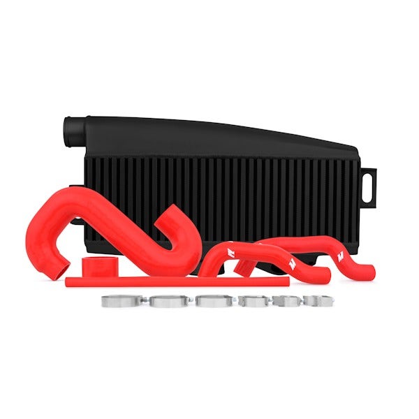 Mishimoto Top-Mount Intercooler Kit, Black w/ Red Pipes for Subaru WRX/STI GDB (2002-2007)