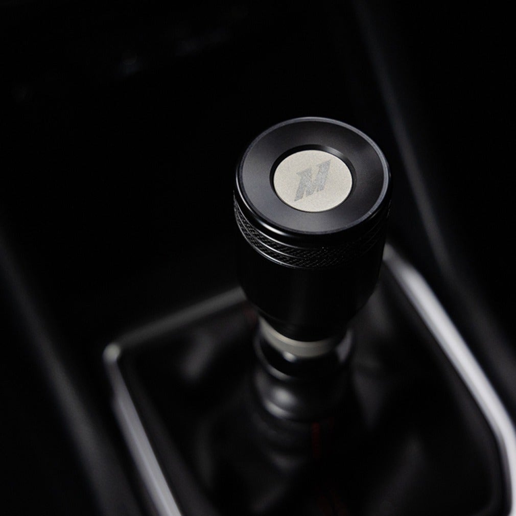 Mishimoto Shift Knob, World Rally Blue, w/Silver Core, Weighted for Subaru WRX/STI VB (2022+)