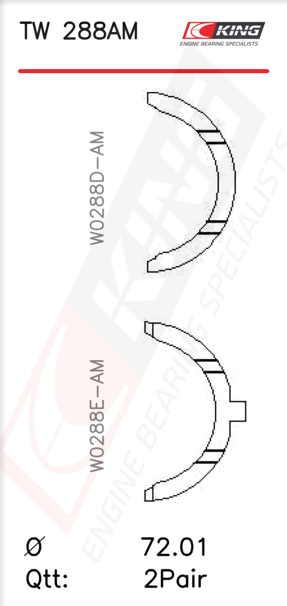 King Engine Bearings Thrust Washer for Toyota/Lexus 1UZ-FE UCF10/UCF20/JZZ30
