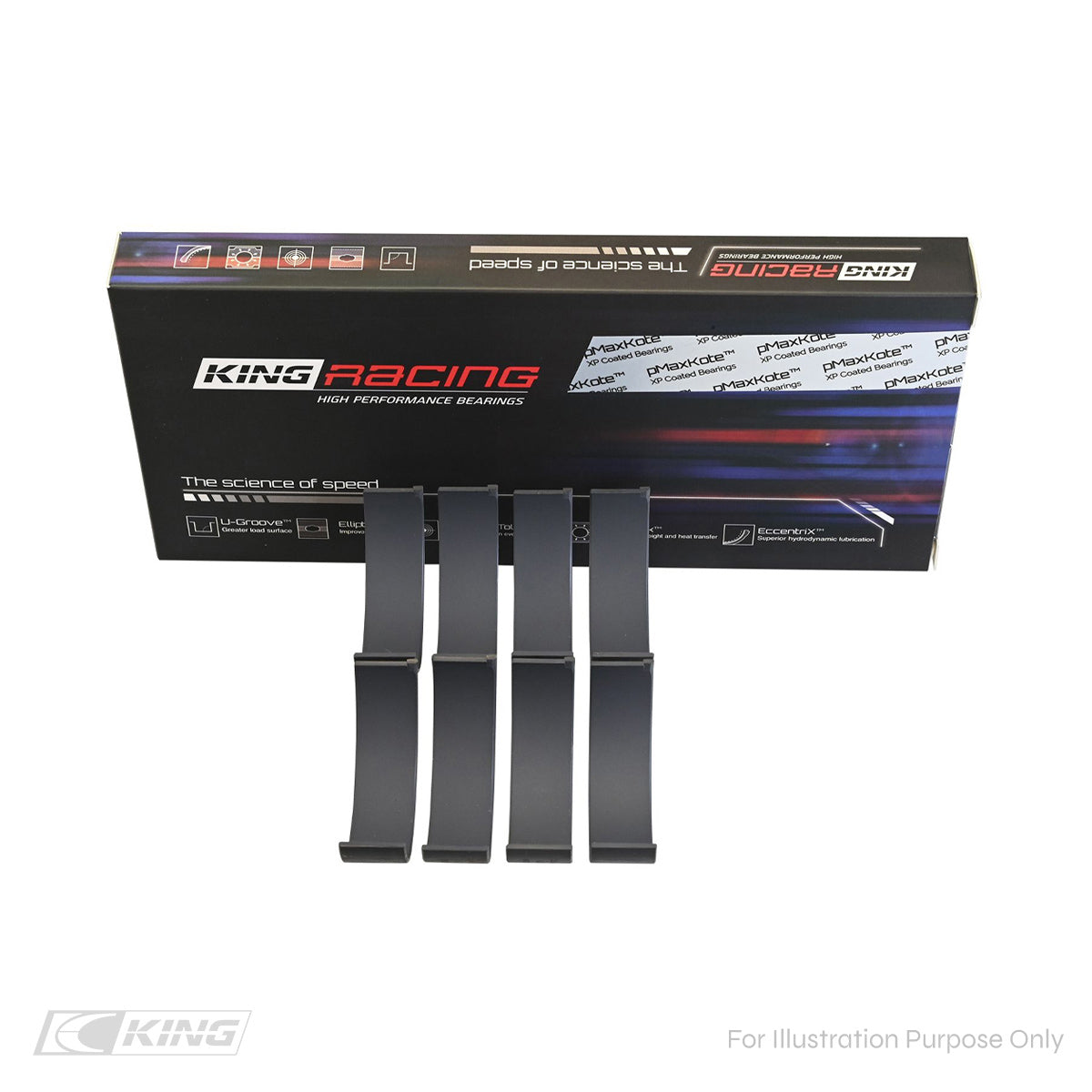King Engine Bearings Race Rod Bearing Set for Subaru EJ25 (WRX/STI) GDB/GRB/GVB/VAB