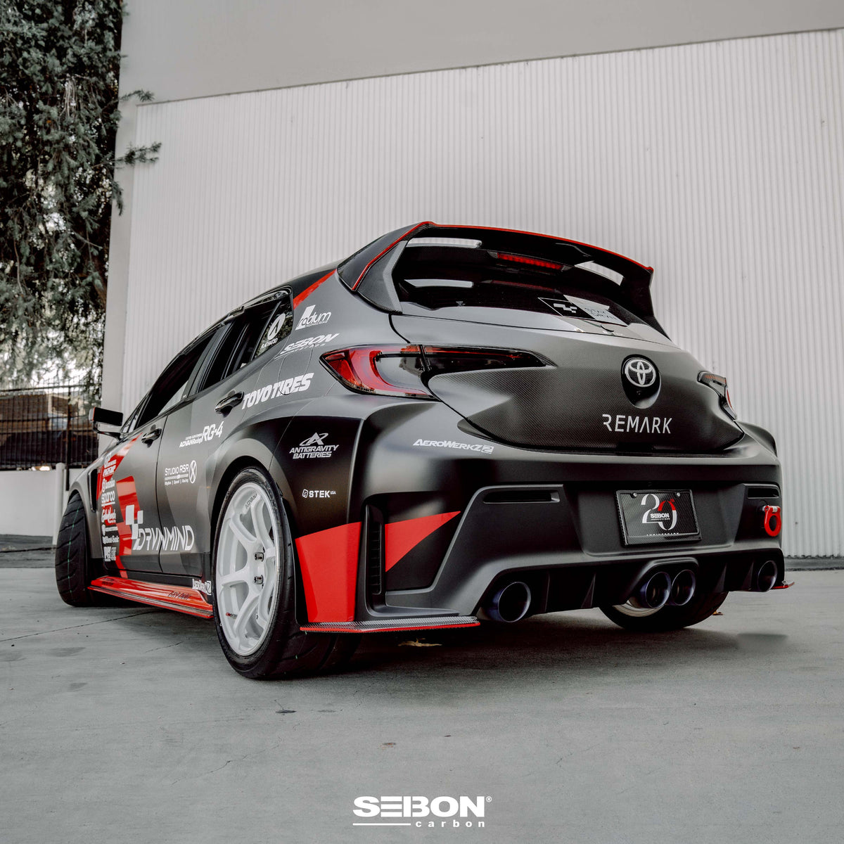 Seibon MB-Style Carbon Fiber rear lip for Toyota GR Corolla (2023-2026)