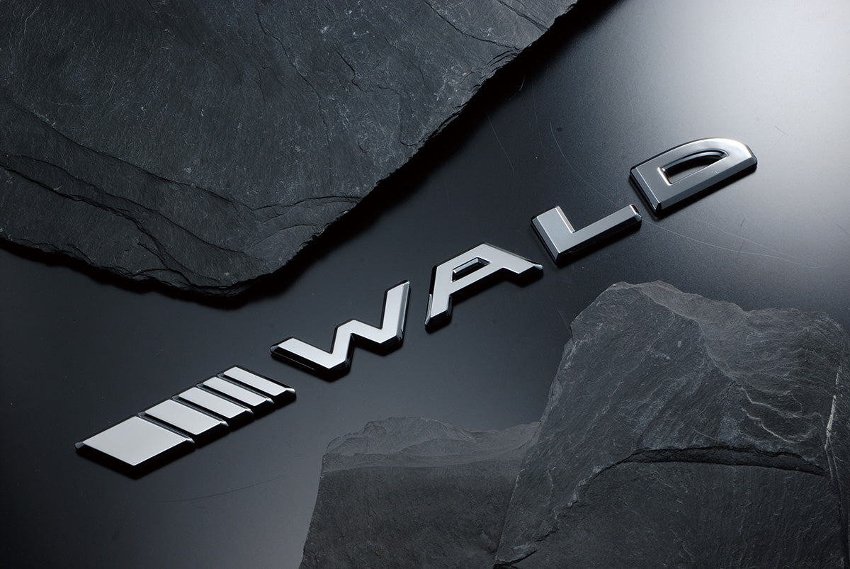 WALD Separate Slash Emblem Chrome
