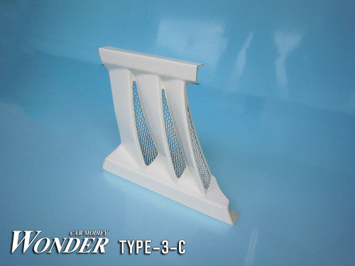 Car Modify Wonder Glare Side Skirts Option Type 3C - WITH DUCT HOLE and MESH (89-02 S13/14/15)
